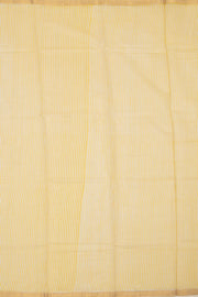 Cream Chanderi Printed Silk Cotton Saree 10075924