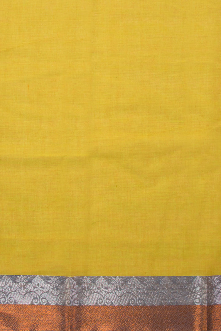 Lemon Yellow Handloom Chettinad Cotton Saree 10070021- Avishya
