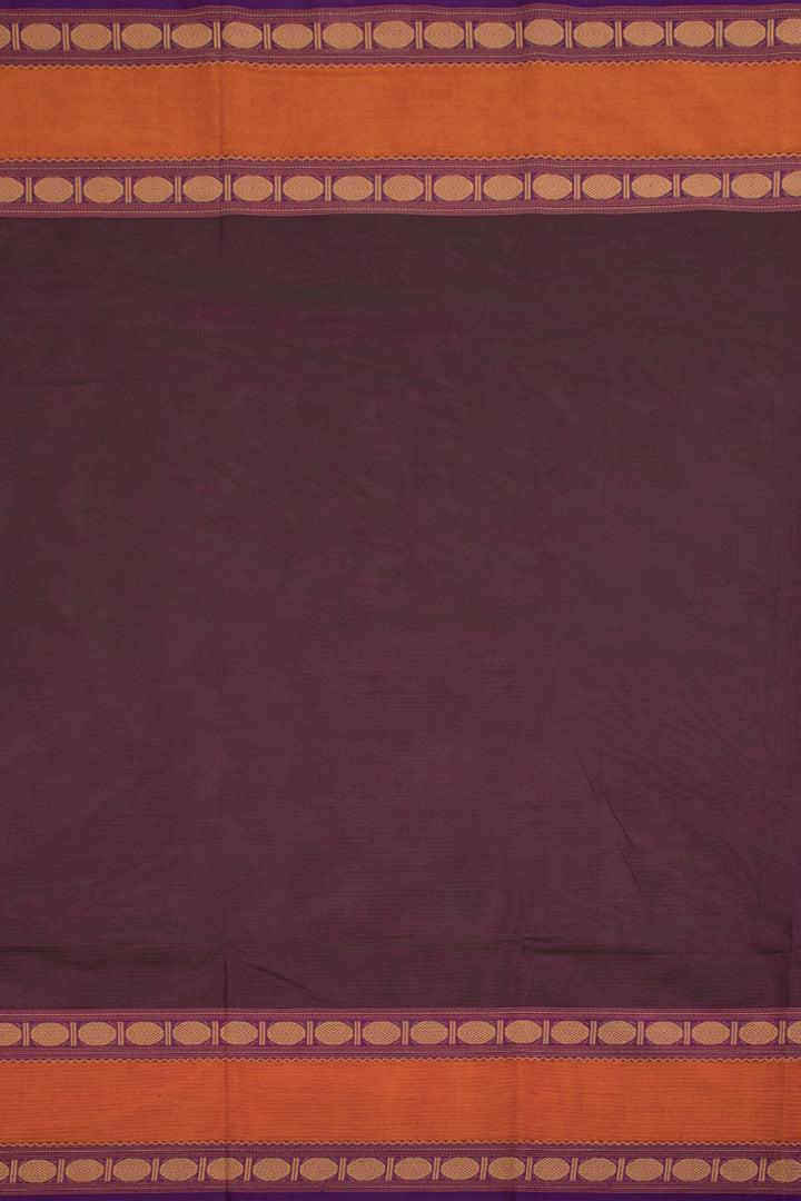Green Shot Purple Handloom Chettinad Cotton Saree 10070060 - Avishya