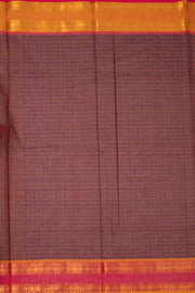 Maroon Handloom Chettinad Cotton Saree 10072410