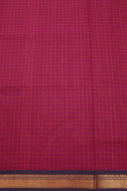 Marron 9 yard Chettinad Cotton Saree 10072411