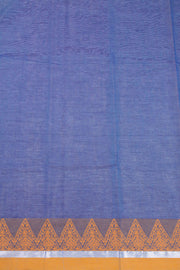 Blue Handloom Chettinad Cotton Saree 10072596