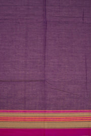 Purple Handloom Chettinad Cotton Saree 10072638