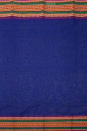 Blue Handloom Chettinad Cotton Saree 10075069