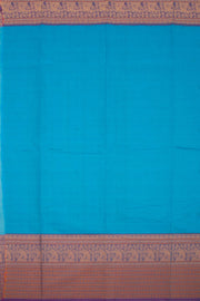 Blue Handloom Chettinad Cotton Saree 10075071