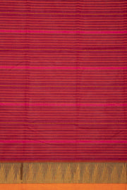 Maroon Handloom Chettinad Cotton Saree 10075080