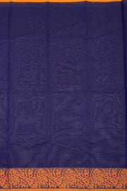 Blue Handloom Chettinad Cotton Saree 10075081