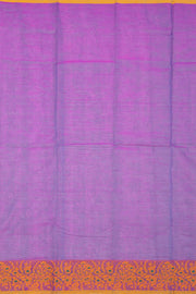 Purple Handloom Chettinad Cotton Saree 10075085