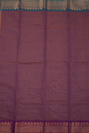 Brown Handloom Chettinad Cotton Saree 10075092