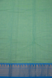 Blue Handloom Chettinad Cotton Saree 10075093