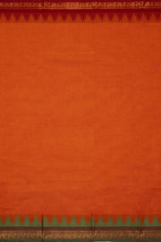 Orange Handloom Chettinad Cotton Saree 10075102