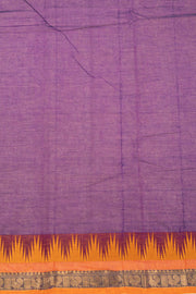 Purple Handloom Chettinad Cotton Saree 10075105