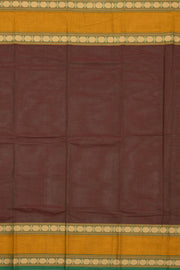 Maroon Handloom Chettinad Cotton Saree 10075114