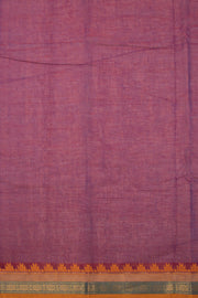 Purple Handloom Chettinad Cotton Saree 10075118