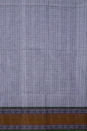 Grey Handloom Chettinad Cotton Saree Without Blouse 10075153