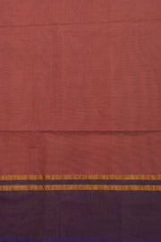 Mauve Handloom Chettinad Cotton Saree Without Blouse 10075158