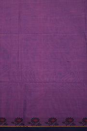 Violet Handloom Chettinad Cotton Saree Without Blouse 10075162