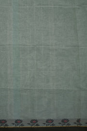 Grey Handloom Chettinad Cotton Saree Without Blouse 10075164