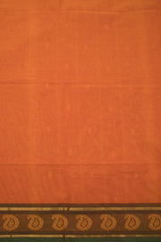 Orange Handloom Chettinad Cotton Saree Without Blouse 10075184
