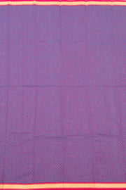 Pink Handloom Chettinad Cotton Saree With Stripes And Paisley Border 10075835