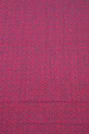 Firelight Amber Orange Handloom Chettinad Cotton Saree With Checks And Temple Border 10075854