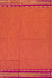 Orange Handloom Chettinad Cotton Saree 10075880