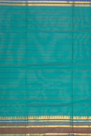 Green Handloom Chettinad Cotton Saree With Temple Border 10075902