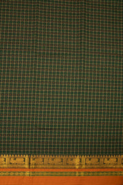 Green Thousand Buttas Chettinad Cotton Saree 10075967