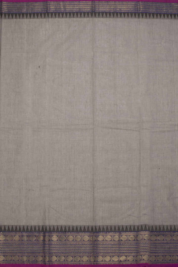 Grey Handloom Chettinad Cotton Saree 10070022 - Avishya