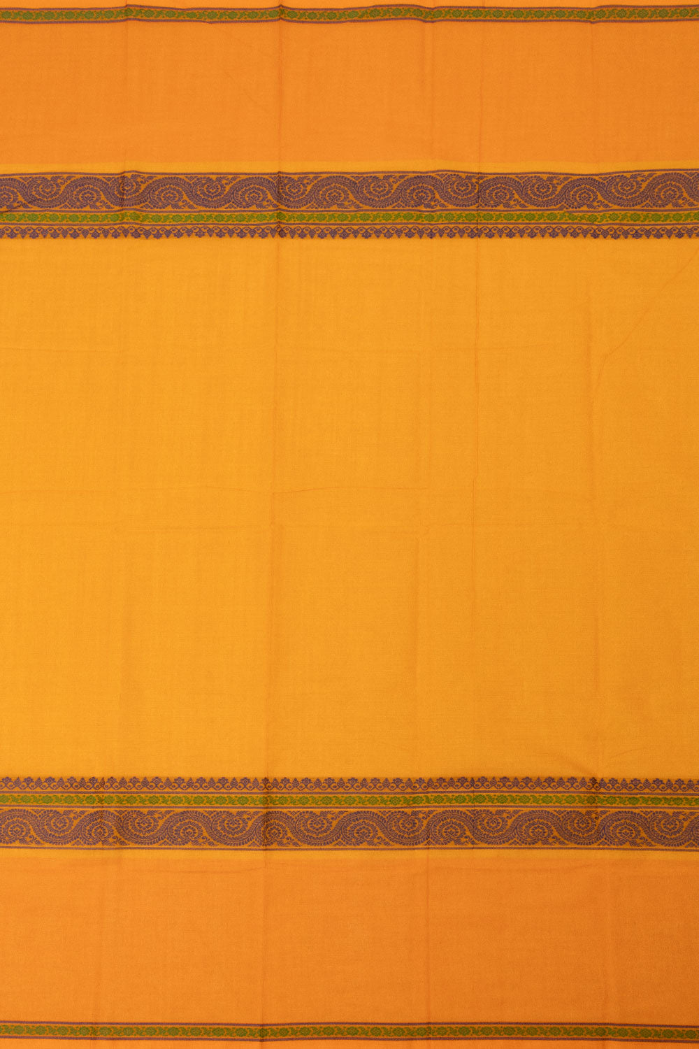 Mango Yellow Handloom Kanchi Cotton Saree - Avishya