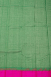 Green Kanchi Cotton Sarees with Silk Border 10074946