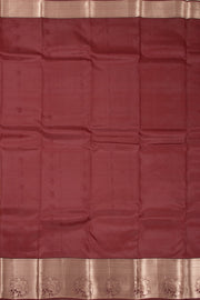 Orange Handloom Kanjivaram Blended Silk Saree 10072894