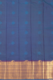 Brown Kanjivaram Vegan Silk Saree with Contrast Pallu 10073899