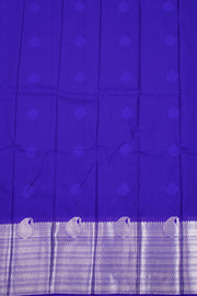 Green Kanjivaram Vegan Silk Saree with Contrast Pallu 10074855