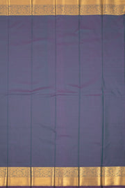 Blue Kanjivaram Vegan Silk Saree with Contrast Pallu 10074856