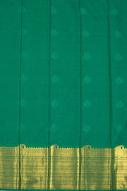 Green Kanjivaram Vegan Silk Saree with Contrast Pallu 10074863