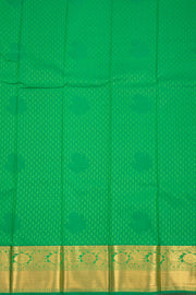 Brown Kanjivaram Vegan Silk Saree with Contrast Pallu 10074866