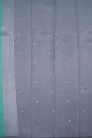 Blue Kanjivaram Vegan Silk Saree with Contrast Pallu 10074885