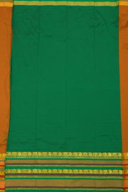 Kanjivaram Vegan Viscose Silk Saree Browny Orange Color and Traditional Design 10075543