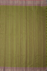 Kanjivaram Vegan Viscose Silk Saree Greenfinch Color Block Design 10075553