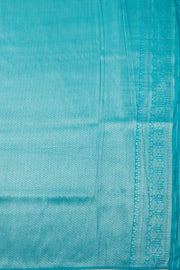 Fresh Soft Blue Kanjivaram Tissue Vegan Silk Saree 10075568
