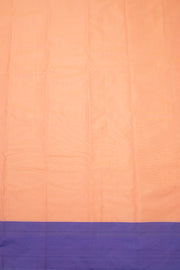 Peach Art Silk Kanjivaram Saree With Checks Design 10076310
