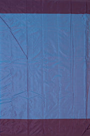 Blue Art Silk Kanjivaram Saree With Checks Design 10076325