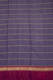 Blue Art Silk Kanjivaram Saree With Stripes Design 10076333