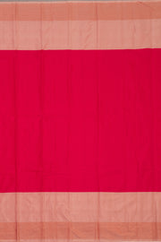 Pink Art Silk Kanjivaram Saree With Stripes Design 10076345