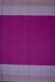 Purple Art Silk Kanjivaram Saree With Stripes Design 10076348