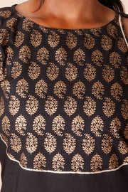 Black Printed Cotton Co-ord Set 10075946