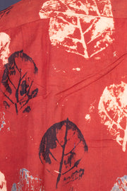 Red Full Sleeve Ajrakh Printed Cotton Mens Shirt 10076859