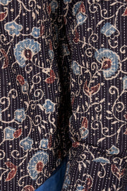 Brown Full Sleeve Ajrakh Printed Cotton Mens Shirt 10073000