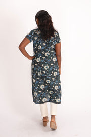 Black Jahota Printed Cotton Kurta